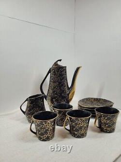 Vintage Iza Coffee Set by J. Wrzesien for Chodziez, Poland, 1950s Set Of 10