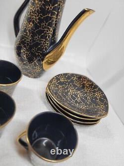 Vintage Iza Coffee Set by J. Wrzesien for Chodziez, Poland, 1950s Set Of 10