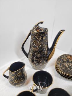 Vintage Iza Coffee Set by J. Wrzesien for Chodziez, Poland, 1950s Set Of 10