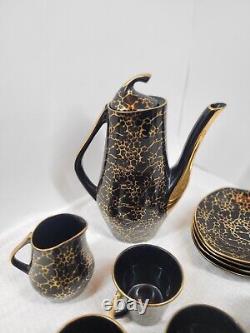 Vintage Iza Coffee Set by J. Wrzesien for Chodziez, Poland, 1950s Set Of 10