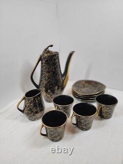 Vintage Iza Coffee Set by J. Wrzesien for Chodziez, Poland, 1950s Set Of 10