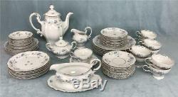 Vintage JOHANN HAVILAND Blue Garland China Porcelain Coffee Set Service 54-pcs