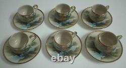 Vintage Japanese Hand Painted'Soko China' Satsuma Porcelain Coffee Set