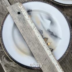 Vintage Japanese Lithopane Geisha Tea Set Cup Saucer Side Plate X5 Tea Pot