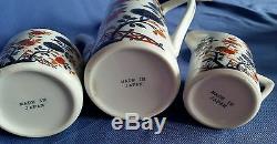 Vintage Japanese Tea Set Coffee/ Pot Bone China Porcelain Blossom 17 Piece