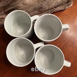 Vintage Jean Cocteau Limoges Porcelain Coffee/Tea cups Set Of 4