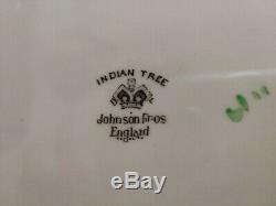 Vintage Johnson Brothers INDIAN TREE DINNER + COFFEE SET SERVICE 6 settings 44pc