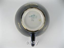 Vintage LOMONOSOV LFZ COFFEE Set Cobalt Porcelain Factory Soviet Russia USSR