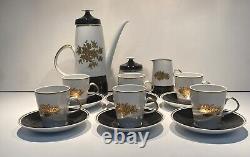 Vintage Lichte Riga German Fine China Porcelain Coffee Tea Set MCM