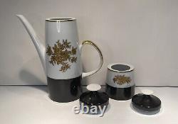 Vintage Lichte Riga German Fine China Porcelain Coffee Tea Set MCM