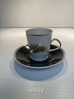 Vintage Lichte Riga German Fine China Porcelain Coffee Tea Set MCM