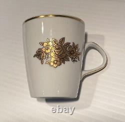 Vintage Lichte Riga German Fine China Porcelain Coffee Tea Set MCM