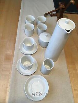 Vintage Lyngby Thermodan Coffee Set Denmark China Sugar bowl Creamer Cups Saucer