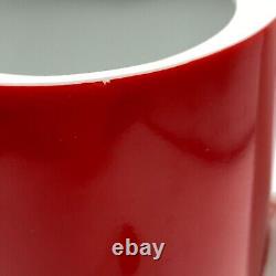 Vintage MCM coffee set Japan red white OCM coffee pot six cups ceramic