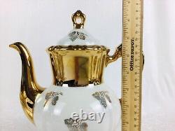 Vintage MITTERTEICH Demitasse Coffee Set Heavy Gilt 26 piece STUNNING Condition