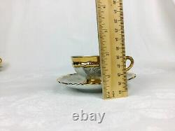 Vintage MITTERTEICH Demitasse Coffee Set Heavy Gilt 26 piece STUNNING Condition
