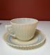 Vintage Macbeth Evans Petalware Pastel Rings Cremax Coffee/tea Cup & Saucer Set