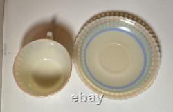Vintage MacBeth Evans Petalware Pastel Rings Cremax Coffee/Tea Cup & Saucer Set