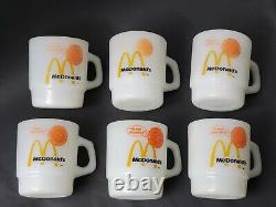 Vintage Mcdonald's Fire King Coffee Mugs Anchor Hocking Good Morning Set Of 6