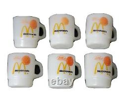 Vintage Mcdonald's Fire King Coffee Mugs Anchor Hocking Good Morning Set Of 6