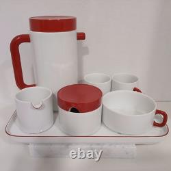 Vintage Melitta Red And White Coffee Set Made In Germany