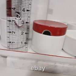 Vintage Melitta Red And White Coffee Set Made In Germany