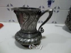 Vintage Meriden Britannia Company Viictorian Silverplate 4 piece Coffee Tea Set