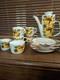 Vintage Mid Century J&g Meakin J & G Coffee Set Original Box Bermuda Sunflower