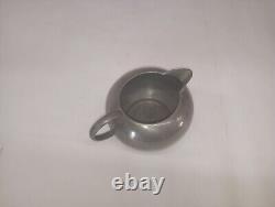 Vintage Mid Century Royal Holland Pewter KMD Coffee & Tea Service Set with Tray