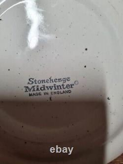 Vintage Midwinter Stonehenge Coffee / Tea Set, Milk Jug And Cake Plates