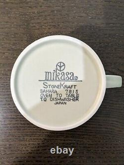 Vintage Mikasa Stonekraft Sahara 24pc Coffee Set