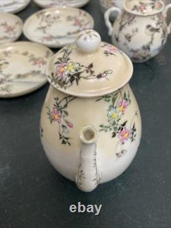 Vintage Mikori Birds Japanese Eggshell Tea/Coffee Set