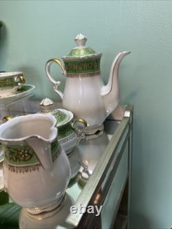 Vintage Mitterteich Bavaria Tea Coffee Pot Set Cups & Saucers + Sugar & Creamer