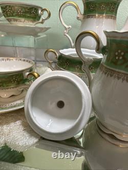 Vintage Mitterteich Bavaria Tea Coffee Pot Set Cups & Saucers + Sugar & Creamer
