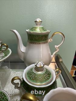 Vintage Mitterteich Bavaria Tea Coffee Pot Set Cups & Saucers + Sugar & Creamer
