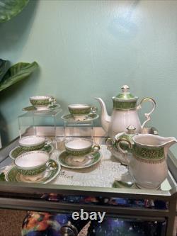 Vintage Mitterteich Bavaria Tea Coffee Pot Set Cups & Saucers + Sugar & Creamer