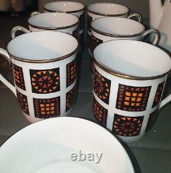 Vintage Mod Geometric Marrakesh Range by Windsor Coffee Set VGC
