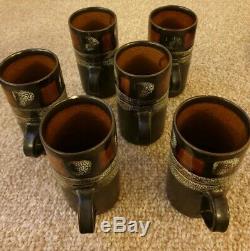 Vintage Newlyn Celtic Pottery Coffee Set