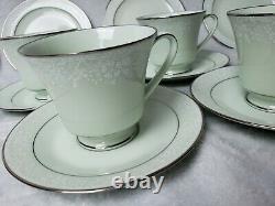 Vintage Noritake HONOR Footed Tea Coffee Cups & Saucers Desert Plates 12 pcs set