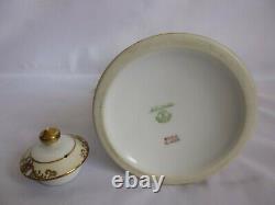 Vintage Noritake Japanese Gold Encrusted Coffee Set 44318 Cups Saucers Flowers