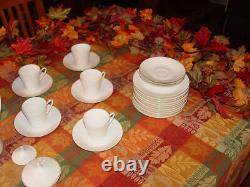 Vintage Norwegian Snow Top Porcelain Porsgrund Coffee Set by Eystein Sandnes