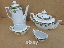 Vintage Old Antique China 1920s Coffee Tea Set milk Jug sugar Bowl 4 items