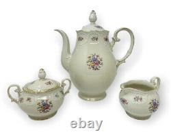 Vintage PT Bavaria Tirschenreuth Germany Coffee Pot, Sugar Bowl & Creamer Set