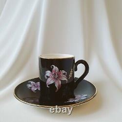 Vintage Palissy'Orchid' Coffee or Tea Set 14pcs Collectable Art Deco