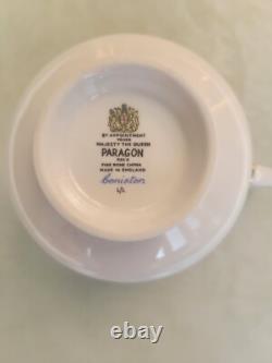 Vintage Paragon Boniston gold, blue and white colored china tea/coffee set
