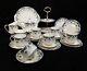 Vintage Paragon China Tea / Coffee Set For 6 People / Blue Boniston & Cake Stand