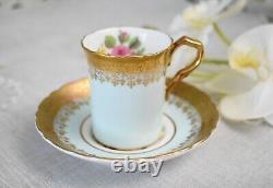 Vintage Paragon Floral Demitasse cup and Saucer set, Coffee Cup, Bone China