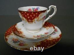 Vintage Paragon Rockingham Red 22 Piece Fine Bone China Coffee/ Tea Set