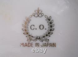 Vintage Pearlised Lustre Fragonard Lovers Japan Porcelain Coffee Tea Set Music