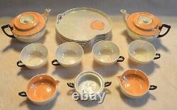 Vintage Phoenix China Lusterware Tea Coffee Set Cecho Slovakia Gorgeous
